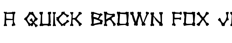Preview of xBONES Rough Regular font