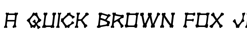 Preview of xBONES Semi-Italic Semi-Italic font