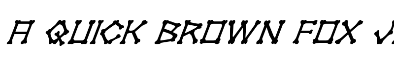 Preview of xBONES Super-Italic Italic font