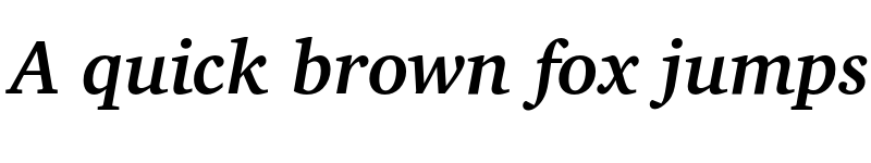 Preview of XCharter Bold Italic font