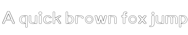 Preview of Xero Hollow font