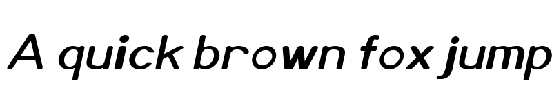 Preview of Xero Italic font