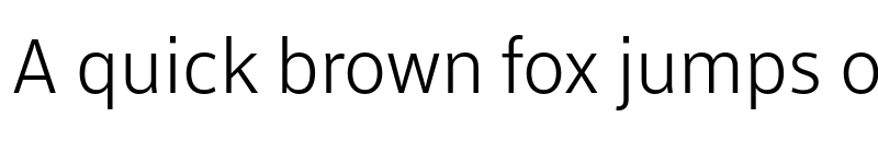 Preview of XFINITY MStandard Light font