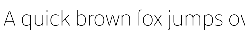 Preview of XFINITY MStandard Thin font