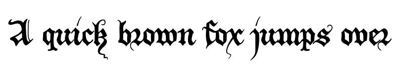 Preview of XiBeronne Regular font