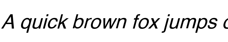 Preview of XM Traffic Italic font