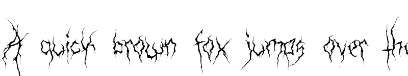 Preview of XXII Ultimate-Black-Metal Fallen Angel font