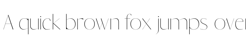 Preview of Yadon Thin font