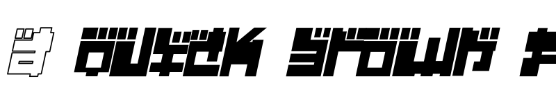 Preview of Year 2000 Replicant Regular font