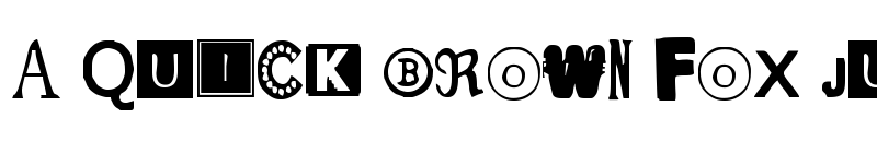 Preview of Yet Another Ransom Note Regular font