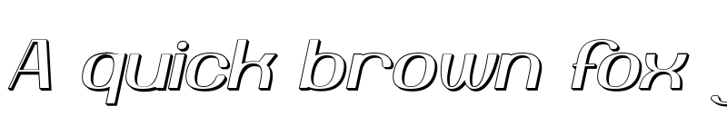 Preview of Yiggivoo Unicode 3D Italic font