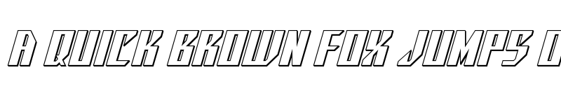 Preview of Yonder Blue 3D Regular font