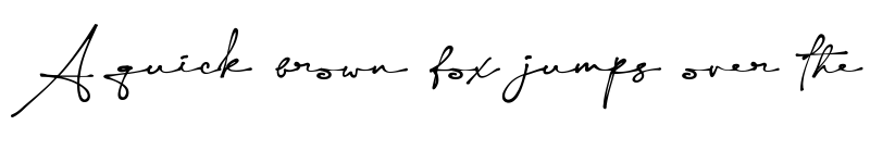 Preview of Yonitta Signature Regular font