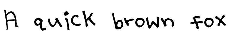 Preview of Yoo Hae Mool Regular font