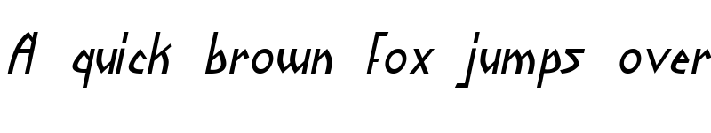 Preview of Yoshitoshi Italic font