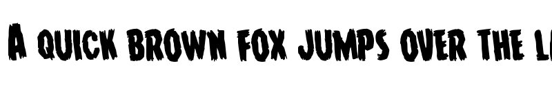 Preview of Young Frankenstein Rotated Regular font