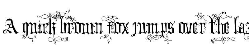 Preview of Your Royal Majesty Fancy font