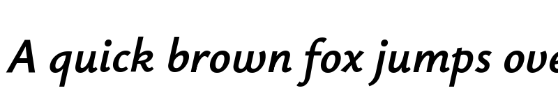 Preview of Ysabeau Office Bold Italic font