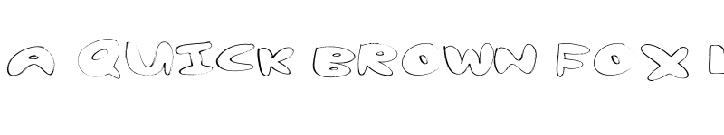 Preview of yum nub extended Regular Extended font