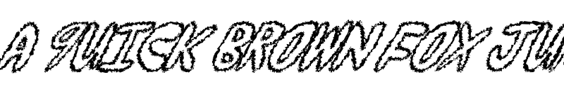 Preview of yumernub fuzzy Regular font