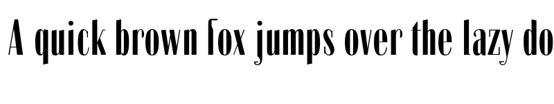 Preview of Zabatana Poster Poster Compressed font