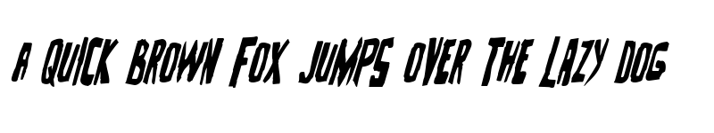 Preview of Zakenstein Condensed Italic Condensed Italic font