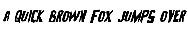 Preview of Zakenstein Expanded Italic Expanded Italic font