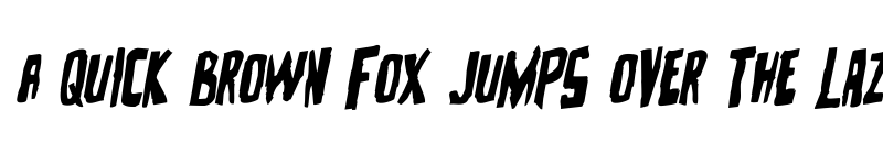 Preview of Zakenstein Rotalic Italic font