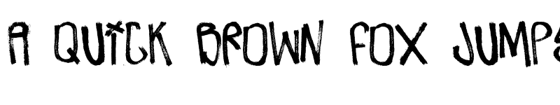 Preview of Zdarx Hardcore Regular font