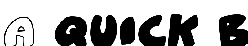 Preview of ZeBrA bLoBs Regular font