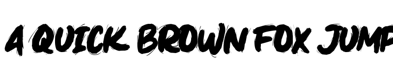 Preview of Zembrush Regular font