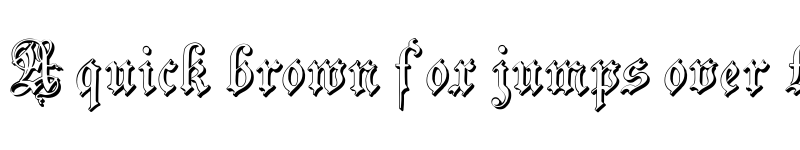 Preview of ZendaEmbossed Regular font