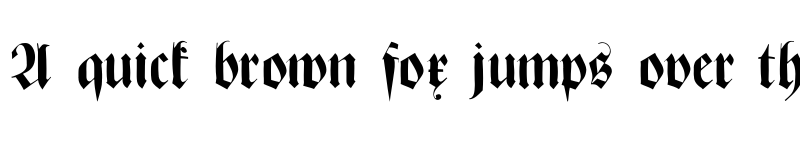 Preview of ZenFrax Regular font