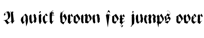 Preview of ZenFraxFreestyle Regular font