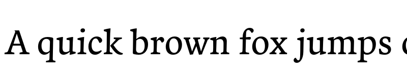 Preview of Zenon Regular font