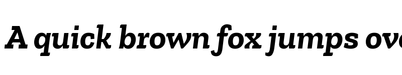 Preview of Zilla Slab Bold Italic font