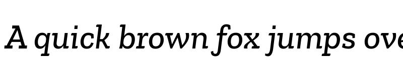 Preview of Zilla Slab Medium Italic font