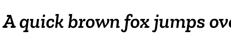 Preview of Zilla Slab SemiBold Italic font