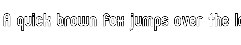 Preview of Zillah Modern Ouline Regular font