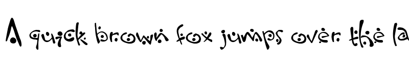 Preview of Zitcream Regular font