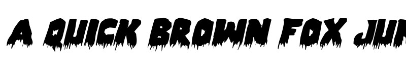 Preview of Zombie Control Expnaded Italic Expnaded Italic font