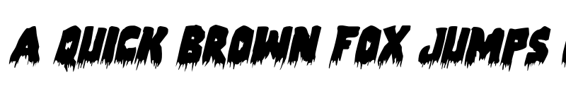 Preview of Zombie Control Italic Italic font