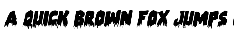 Preview of Zombie Control Rotalic Italic font