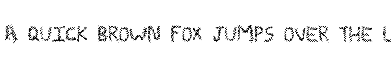 Preview of ZombieStitch Regular font