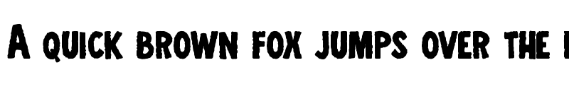 Preview of Zombified Regular font