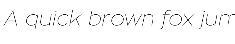 Preview of ZonaPro-HairlineItalic ? font