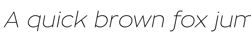 Preview of ZonaPro-ThinItalic ? font