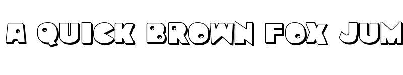 Preview of Zounderkite 3D Regular font