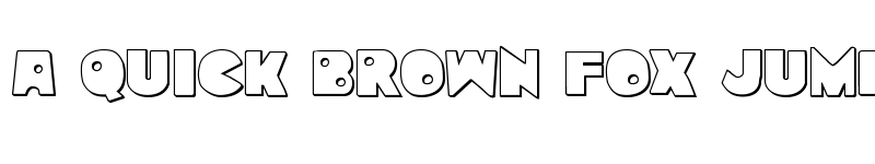 Preview of Zounderkite Outline Outline font