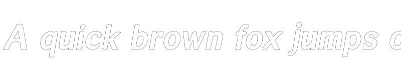 Preview of Zoya Bold Outline Italic font